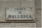 Carrer vs Calle de Mallorca